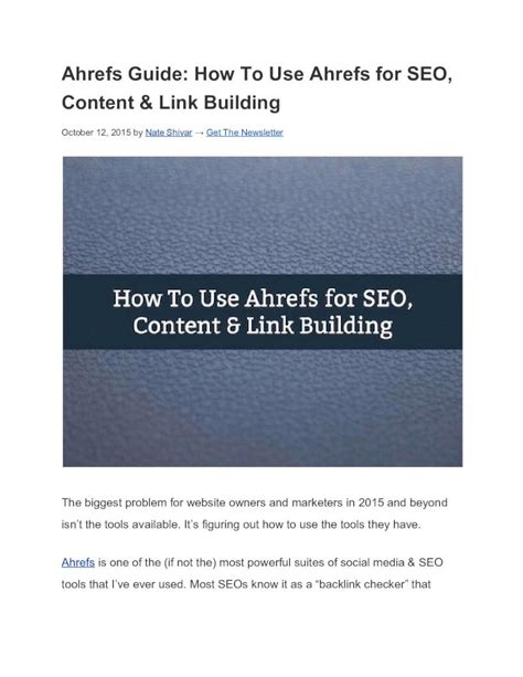 ahrefs nowy|Ahrefs Docs.